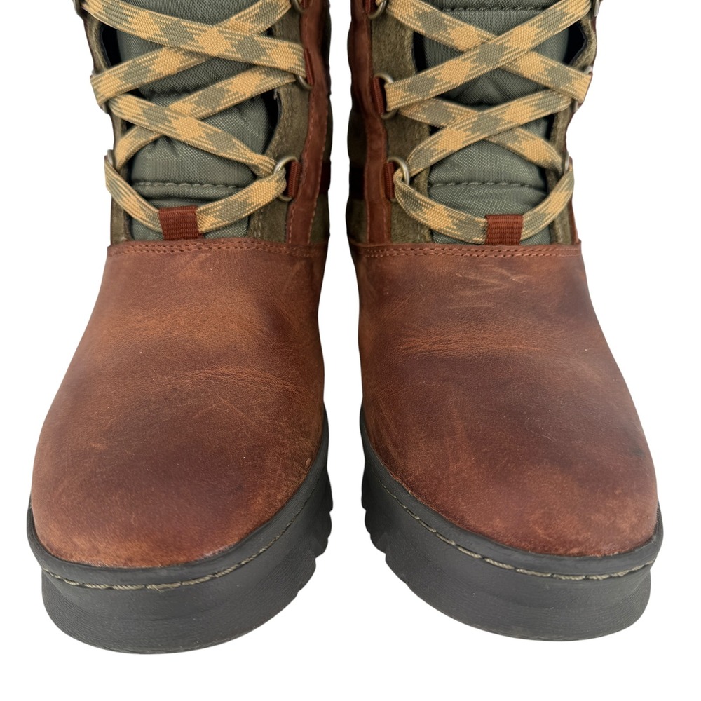 KEEN Wapato Tall Winter Snow Boots Women 8 Waterproof Leather Faux Fur Insulated - Picture 4 of 12